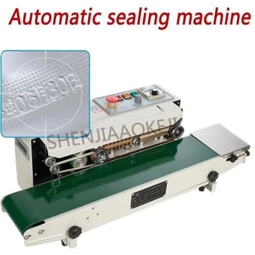 Continuous film sealing machine FR-770 plastic bag package machine band sealer horizontal heating sealing machine 110/220V 1pc