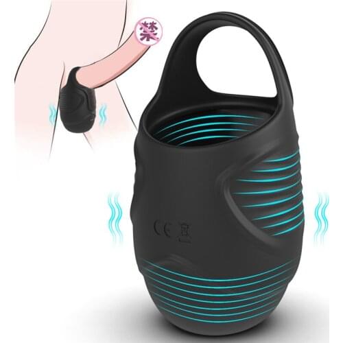 Men Delay Orgasm Testicular Massage Egg Stimulator 7 Mode Vibration Glans Penis Exercise Male Vibrator Erotic Toys For Couple 18