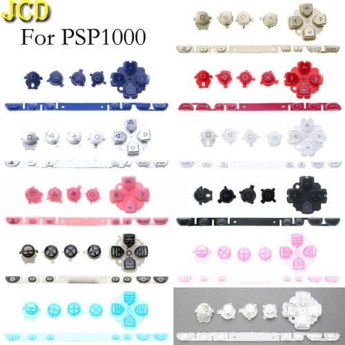 JCD 1set Replacement Left Right Buttons Kit Buttons Set Key PAD for Sony PSP1000 PSP 1000 Game Console