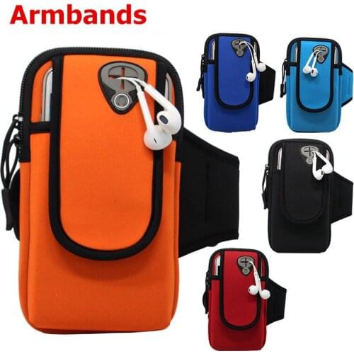 Running Armband Wrist Hand Sport Fitness Bag Pouch For Samsung Galaxy For Iphone7 Plus Accessories Phone Case Cover 50pcs/Lot