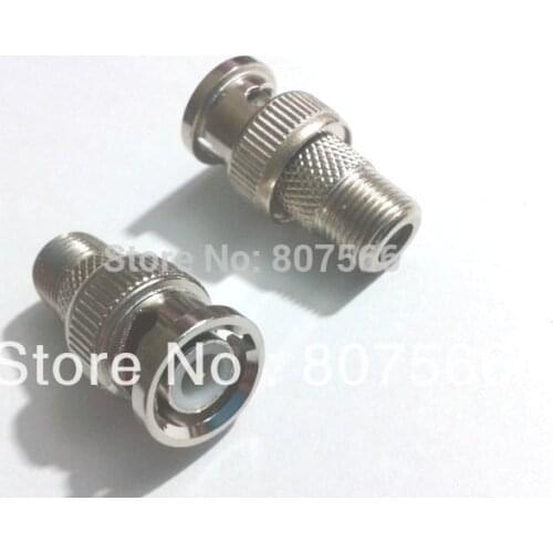 20pcs F type Female to BNC Male RF Coax Connectors CCTV RG6 RG59 New