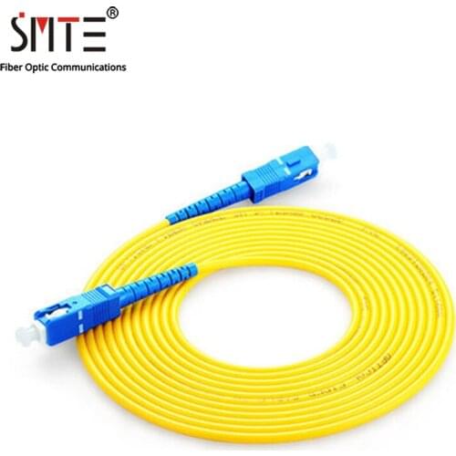 10Pcs/Lot SC/APC-APC 1 to 20 Meters Optical Patch Cord Cable 3.0mm PVC Fiber Jumper Simplex SM FTTH