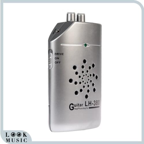 Mini Portable Audio Guitar Mini Amplifier Clip Amp Headphone Speaker 1.3W Electric Bass Guitar Amplifier 9V Audio Guitar Speaker