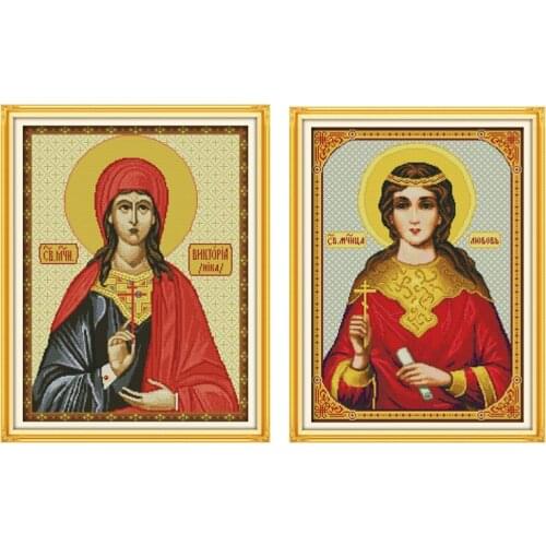 The Madonna Patterns Counted Cross Stitch DIY 11CT Printed 14CT Cross Stitch Set Chinese Cross-stitch Kits Embroidery Needlework