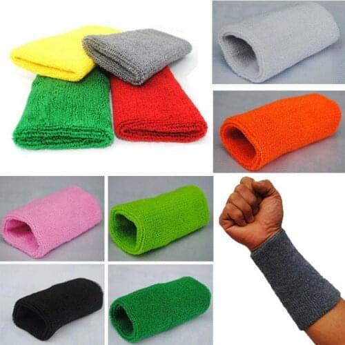 15cm Basketball Gym Unisex Sports Cotton Sweat Band Sweatband Wrist