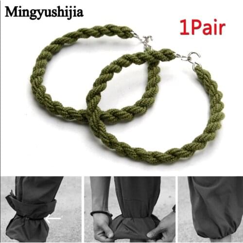 Tactical Army Leggings Elastic Rope Trouser Leg Strap Boot Bike Riding Bushcraft Outdoor EDC Web Tool camp hike climb accessory