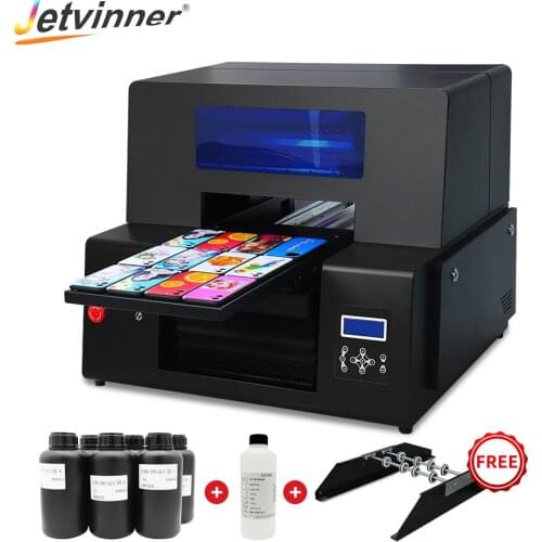 Jetvinner 33*56cm A3+ Size UV Flatbed Printer Bottle Phone Case Printing Machine For Cylinder Plastic Leather Wood Acrylic TPU