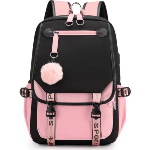 Lovely Multi-Pocket Women Backpack Fashion Waterproof Rucksack for Teen Girls School Bag Cute Student Bookbag Mochilas