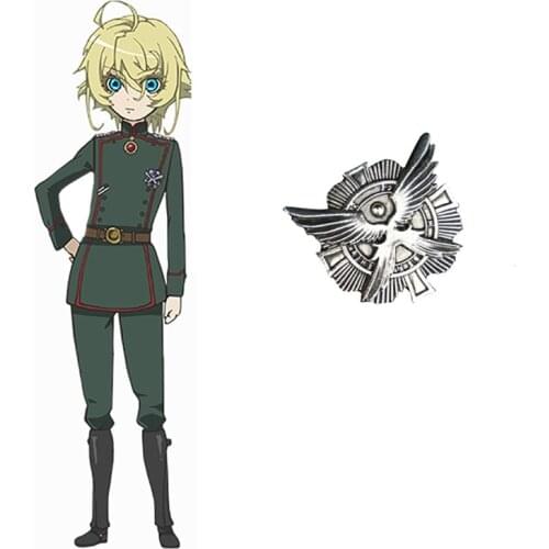 Saga of Tanya the Evil Badge Tanya Degurechaff Cosplay Pin Adult Metal Brooch Accessories