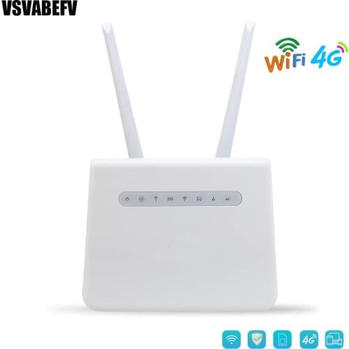 150Mbps 4G Router Unlocked 4G CPE Wifi Router CAT4 4G SIM Card Modem Mobile Wifi Hotspot Support 4G to LAN Port 32 WiFi Users