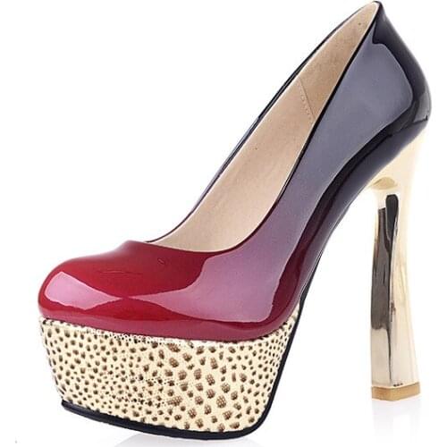 18 new waterproof paint gradient ultra high and thick with a sexy 3340 yards single shoes 18327