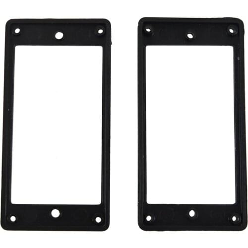 2Pcs Flat Humbucker Pickup Mounting Ring Frame ABS for Electric Guitar