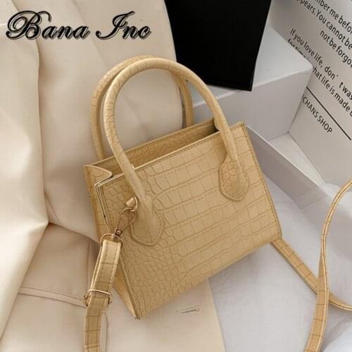 2021 Crocodile Pattern PU Leather Crossbody Bags For Women Chain Female Shoulder Handbags Mini Purses Travel Cross Body Bag