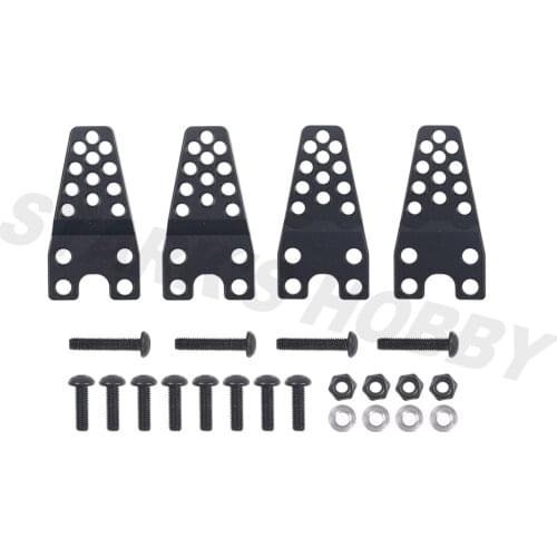 4pcs RC Car Adjustable Angle Aluminum Shock Absorber Hoops Lift Adjust Mount for 1/10 RC Crawler Axial SCX10 D90 Upgrade Parts