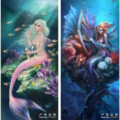 5D Diamond Painting DIY Needlework Kit Diamond Mosaic Mermaid Rhinestone Crafts Figure Series Posters Embroidery Home Decor