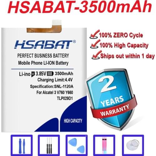 Top Brand 100% New 3500mAh TLp029D1 Battery for Alcatel 3 3X 5 For TCL V760 Y660 - in stock