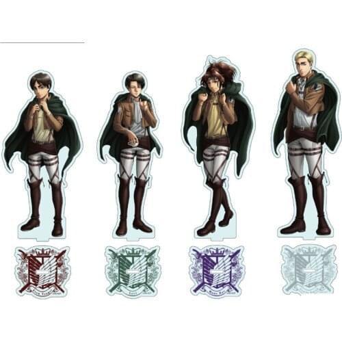 Anime Attack on Titan Rival Ackerman Eren Jäger Acrylic Stand Figure Display Model Plate Fashion Tabletop Decor Coslpay Cartoon