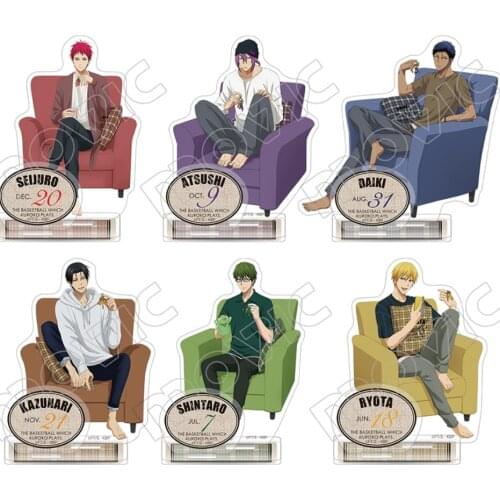 Anime Kurokos Basketball Kuroko Tetsuya Kagami Taiga Hyuga Junpei Acrylic Figure Stand Display Model Plate Decor Birthday Gifts