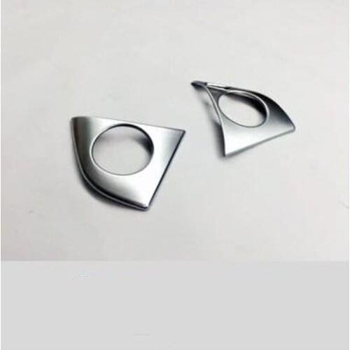 Free Shipping Brand New For Honda City 2015 2PCS High Quality ABS Chrome Car Steering Wheel Cover Trim Car Styling Accessories