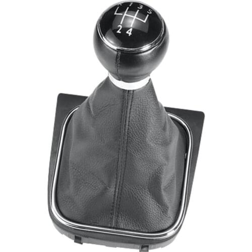 5/6 Speed Gear Shift Knob Boot Gaiter Cover for Golf Jetta MK5 MK6 2005-2014