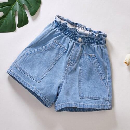 4-11 Years Kids Shorts Fashion Korean Denim Shorts for Girls Summer Big Girl Shorts 2020 High Quality Child Shorts New Arrival