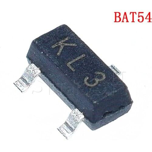 100S Schottky diode BAT54C SOT-23 KL3 diode BAT54 SURFACT MOUNT SCHOTTKY BARRIER New original