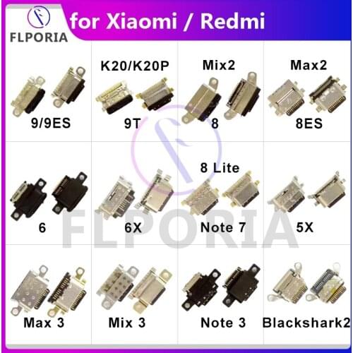 USB Charging Dock Flex Cable For Xiaomi 9T Max3 Mix3 Note3 Balckshark 2 USB Charger Port Charging Flex Cable Phone Replacement