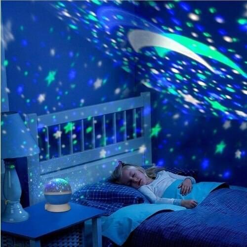 İzla Rotating Star Master Colorful Starry Sky Projection Night light