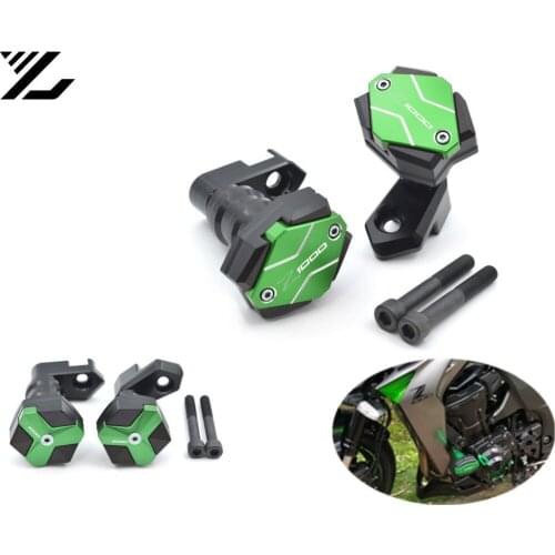 Z1000 logo Motorcycle Frame Slider Anti Crash Caps protection Moto Crash Pad for KAWASAKI Z1000 Z1000SX 2010-2016 CNC 12 13 1415