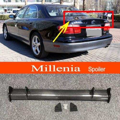 Millenia Real Carbon Fiber GT-style Car-styling Sporty Rear Trunk Wing Spoiler for Mazda Millenia Sedan