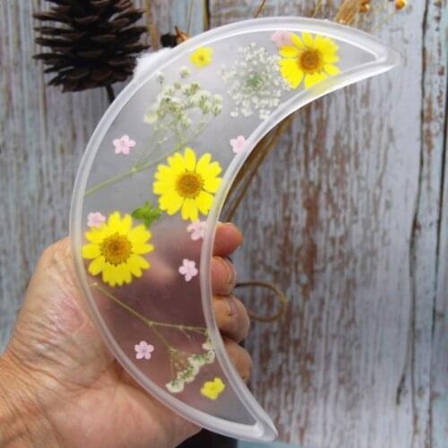Moon Tray Epoxy Resin Mold Serving Fruit Plate Silicone Mould DIY Crafts Decorations Ornaments Casting Tools Drop shipping