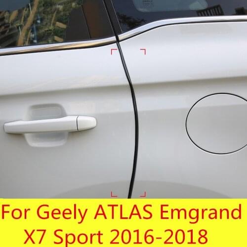 Invisible door guard strip door edge anti-collision strip soundproof sealing strip For Geely ATLAS Emgrand X7 Sport 2016-2018