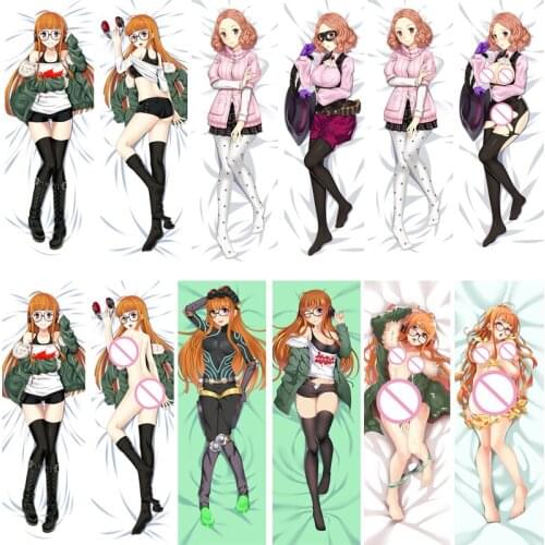 October update Japanese Anime Persona sexy girl Haru Okumura Futaba Sakura hugging Body pillowcase Dakimakura pillow cover case