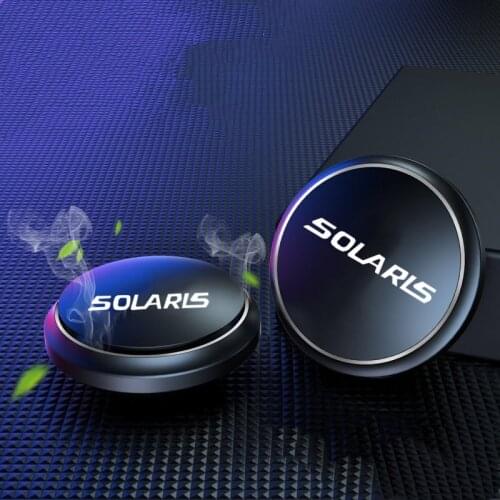 For Hyundai SOLARIS 2017 2018 2019 Car Air Freshener Car Perfume Aromatherapy Flavor UFO Shape Scent Decor Auto Accessories