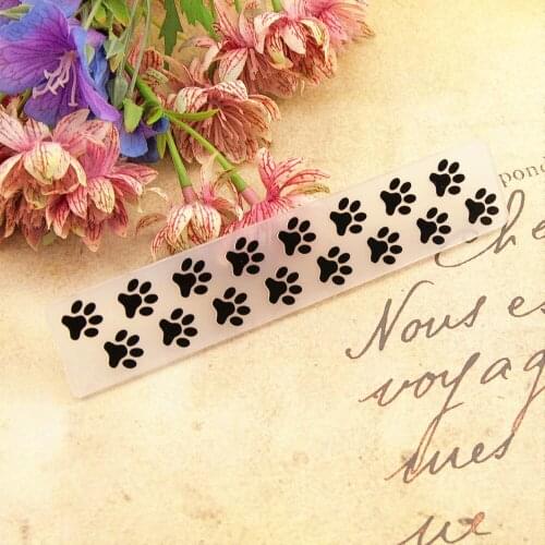 HOT plastic Paw print craft card making paper card album wedding decoration clip Embossing folders