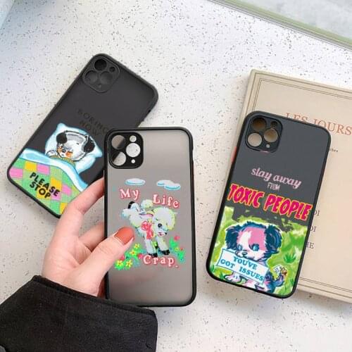 Gifts Sheep Art Dog My Life is Crap Phone Case matte transparent For iphone 7 8 11 12 plus mini x xs xr pro max cover
