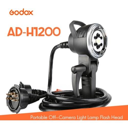 Godox AD-H1200 1200WS Portable Off-Camera Light Lamp Flash Head for Godox AD600/AD600M Flash for Godox / Bowens Mount
