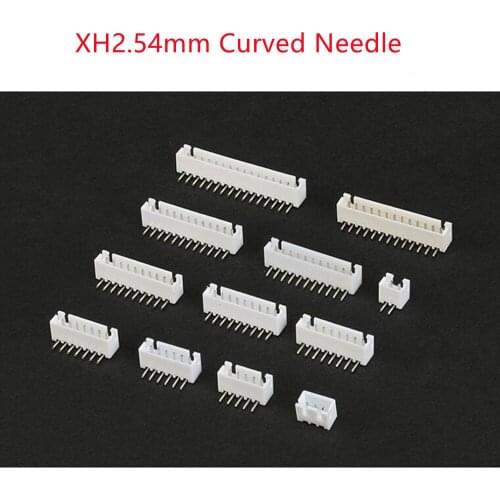 XH2.54mm Connector Female Straight/Curved Needle Socket 2/3/4/5/6/7/8/10P