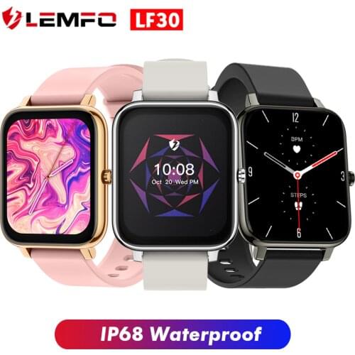 LEMFO LF30 Smart Watch Men 1.78” TFT Screen Bluetooth 5.0 Fitness Tracker Sleep/Heart Rate/Blood Pressure Monitor Smartwatches