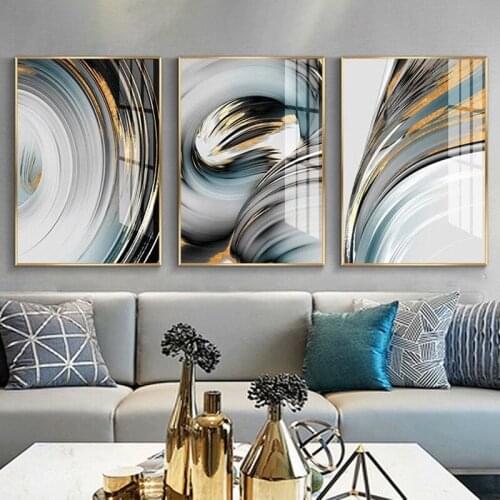 Frameless Modern Abstract Animal Murals Simple and Light Luxury Living Room Triple Sofa Background Wall Decoration Paintings