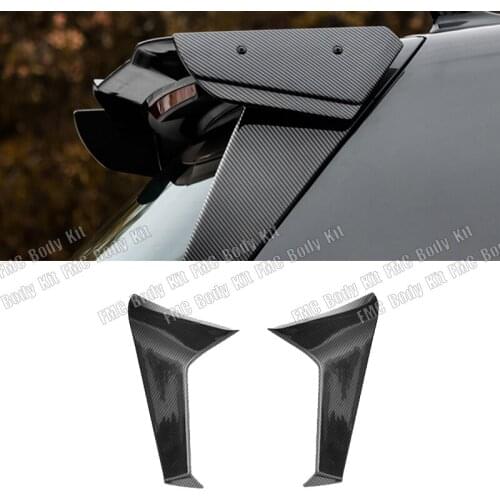 Real Carbon Fiber Car Rear Window Spoiler Side Spoiler Wing For Golf 8 MK8 AL22 Accessories Car Styling