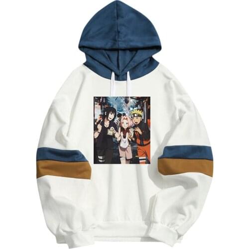 Anime Streetwear Team 7 Friends Uchiha Sasuke Uzumaki Men Women Hoodies Sakura Sweatshirt Dropship Clothing