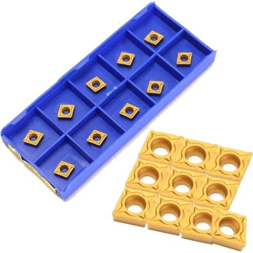 10pcs High Strength CCMT060204-HM Carbide Inserts & 1pc SCLCR0808F06 Lathe Turning Tool Holder 80mm Boring Bar with Wrench
