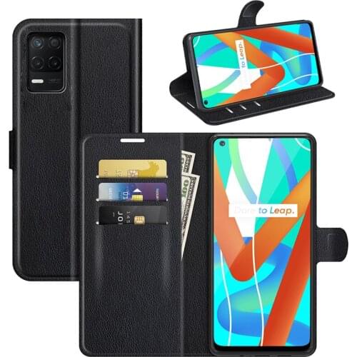 For OPPO Realme V13 5G Case Cover Wallet Leather Flip Leather Phone Case For OPPO Realme V13 5G Realme 8 5G Q3i 5G Q3 5G Cover