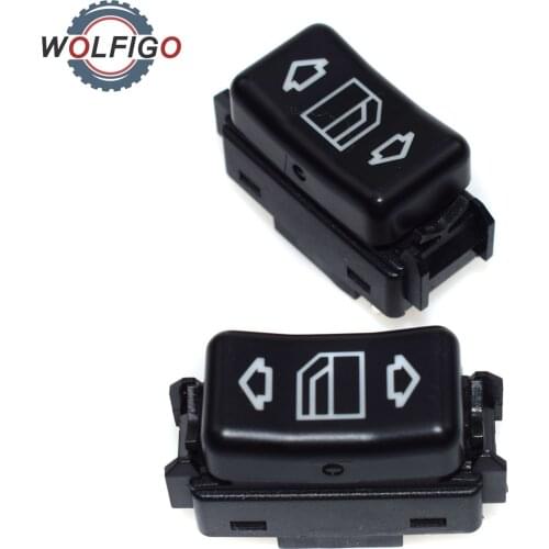 WOLFIGO Left Right Power Window Switch For Mercedes Benz W124 W126 W201 190E 260 300 350SD 420 560SEL 1248204510 1248204610