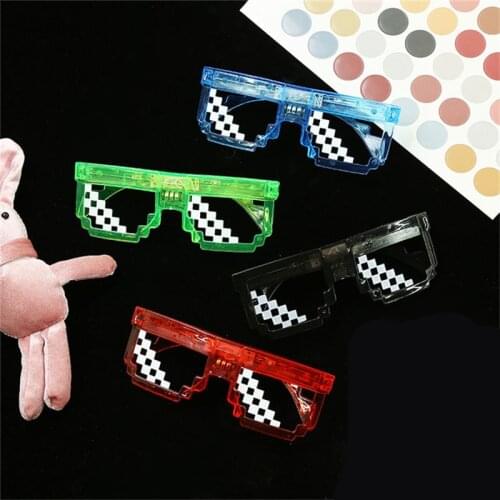LED Glasses Light Up Flashing Rave Wedding Party Eyewear Luminous Glowing Night Shows Decors Activities Christmas Supply