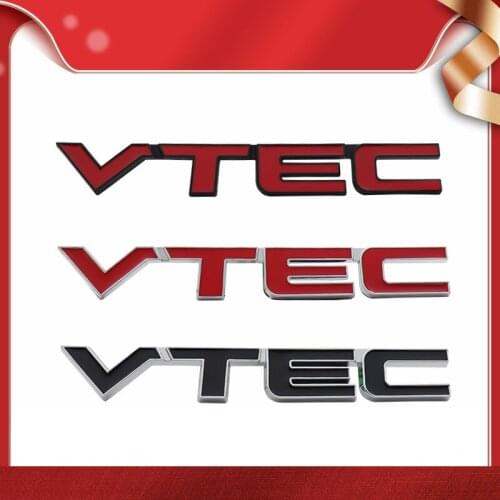 3D Premium VTEC for Civic Accord Odyssey Spirior CRV SUV car Hood Fender trunk Rear Bonnet Nameplate Decal Emblem Badge Sticker