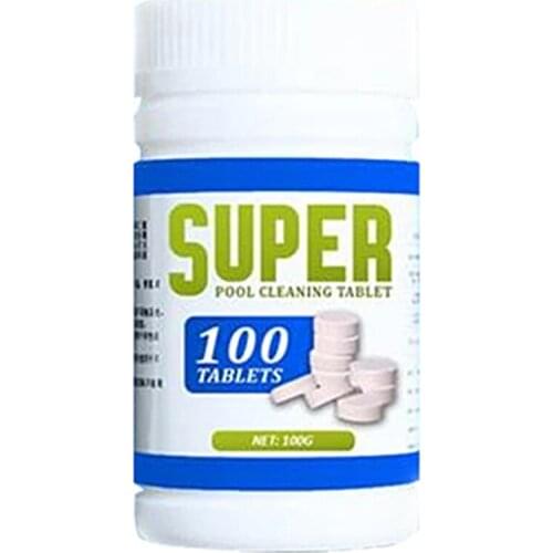 50pcs Multifunctional Concentrate Effervescent Spray Cleaner Swimming pool Cleaner Chlorine Tablets Clean Spot Bathtub Water