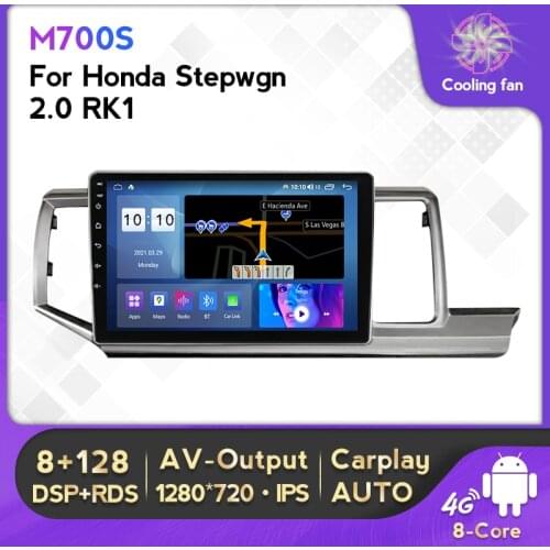 1024X600 HD 4G RAM 64G ROM 4G LTE Android 10 For HONDA STEPWGN 2009-2015 Multimedia Stereo Car DVD Player Navigation GPS Radio