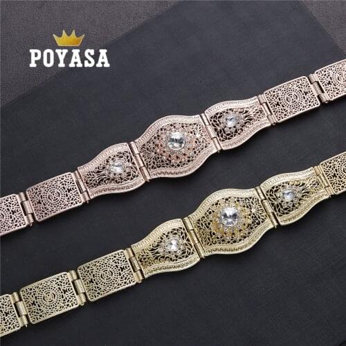 Free shippping Moroccan Sun Flower Caftan wedding gold and Rose gold Metal belt for women
